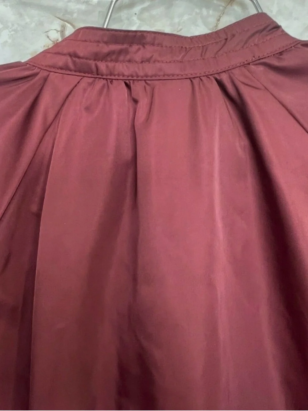Free People Wine Red Bomber Jacket